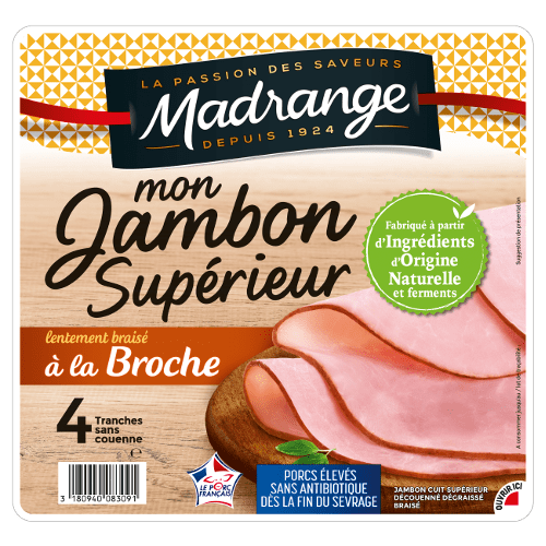 Mon Jambon Supérieur à la broche, lentement braisé Madrange