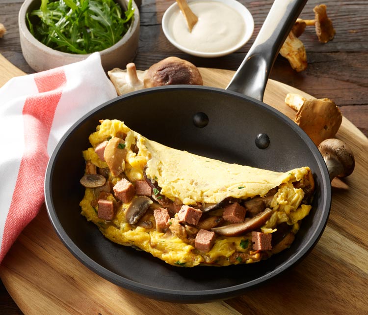 Omelette aux champignons