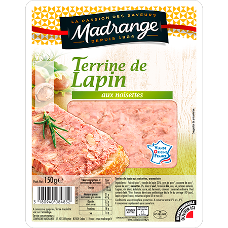 Terrine de lapin aux noisettes