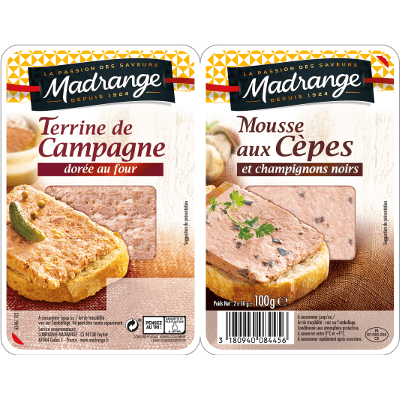 Terrine de campagne dorée au four & mousse aux cèpes et champignons noirs