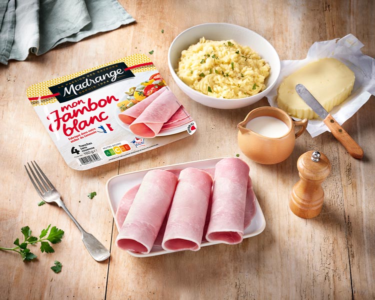 Tranche de jambon blanc naturel | Jambon de porc - Madrange