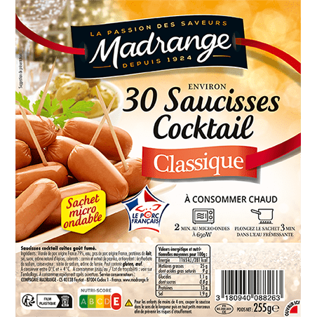 Saucisses cocktail classique x 30