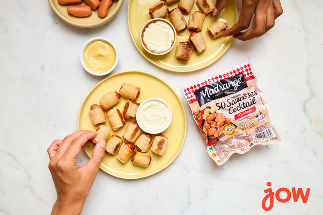 Roulés croustillants aux saucisses cocktail