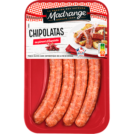 Chipolatas <br><i>au Piment d’Espelette</i>