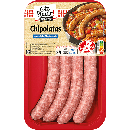 Chipolatas au sel de Guérande Label Rouge