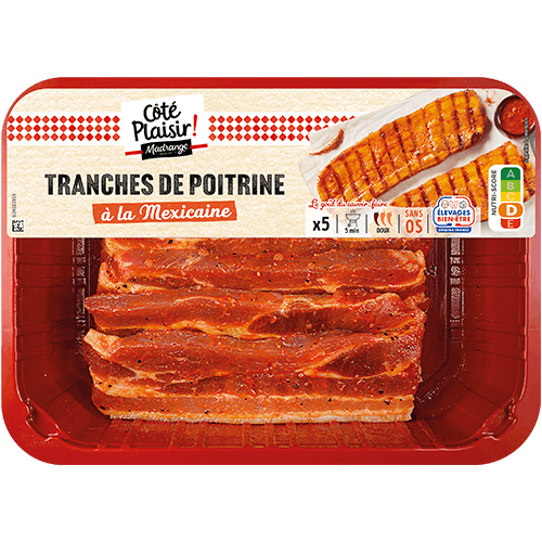 Tranches de poitrine à la mexicaine Madrange