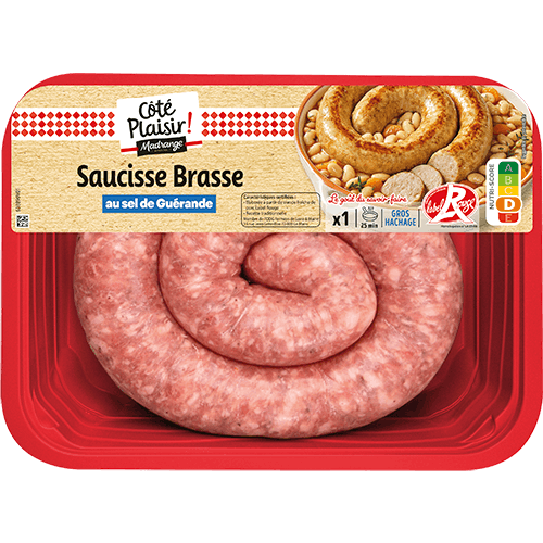 Saucisse brasse au sel de Guérande Label Rouge
