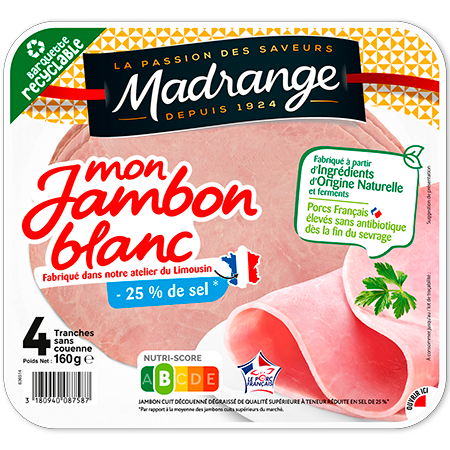 Mon Jambon Blanc -25% de sel*