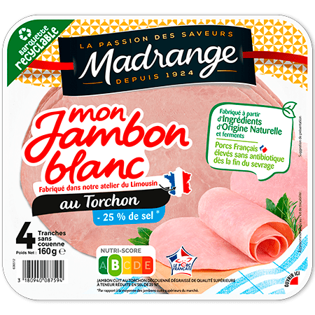 Mon Jambon Blanc au torchon taux de sel réduit 2021
