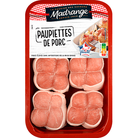 Paupiettes de porc bardées