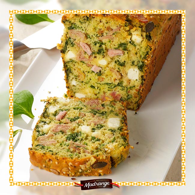 cake jambon fromage épinards