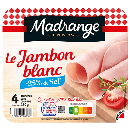Le Jambon Blanc -25% de sel*