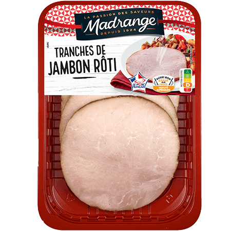Tranches de jambon rôti Madrange