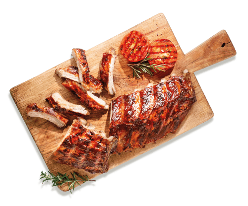 Planche de ribs grillés