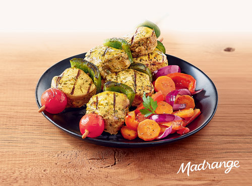 visuel d'ambiance des brochettes de filet mignon citron-coriandre