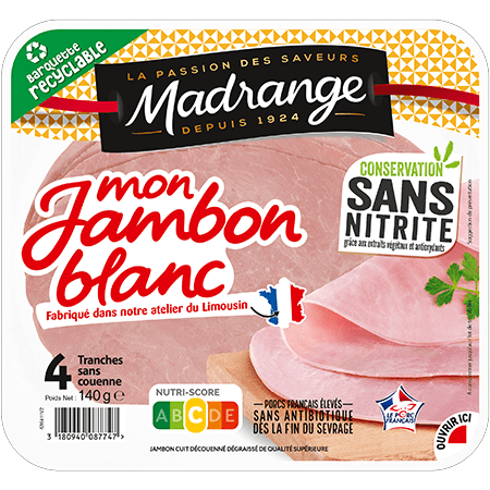 Jambon blanc sans nitrite Madrange