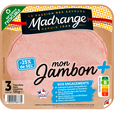 Mon Jambon + Taux de sel réduit