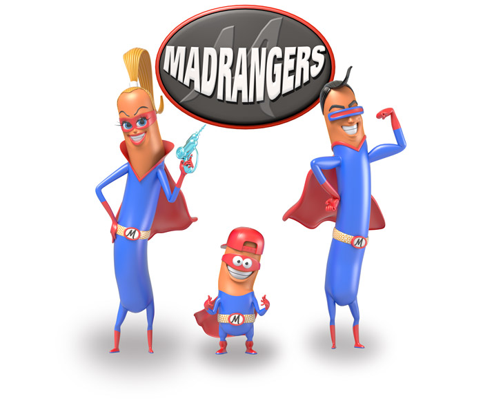 Les super-héros Madrangers de Madrange