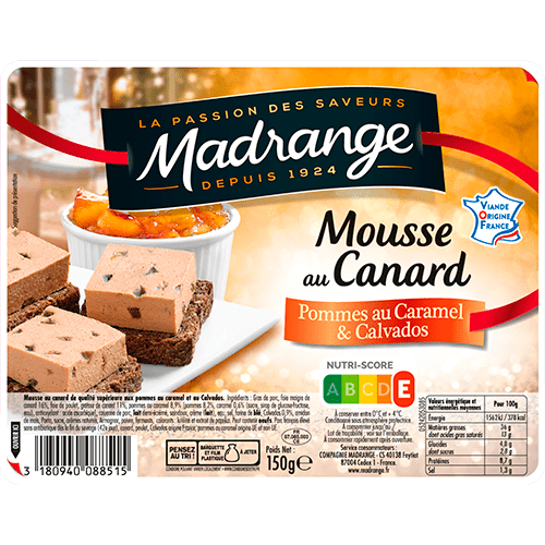 Mousse au canard <br><i>Pommes au caramel et Calvados</i>