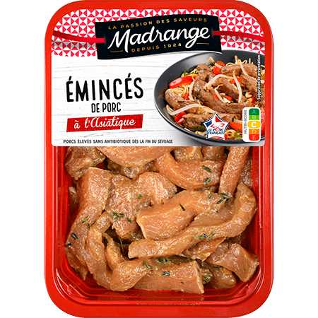 Émincés de porc <br><i>à l’asiatique</i>