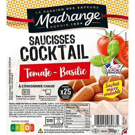 Mes Saucisses Cocktail Tomate & basilic