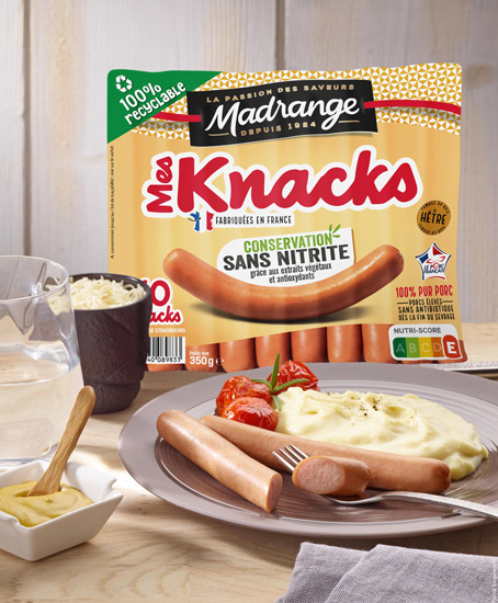 Gamme knacks conservation sans nitrite Madrange