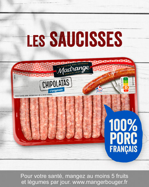 Chipolatas classiques grand format