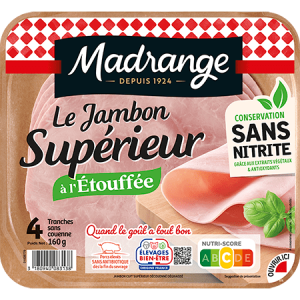 Le jambon supérieur à l'étouffée