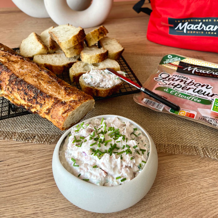 Tartinade de jambon blanc rapide