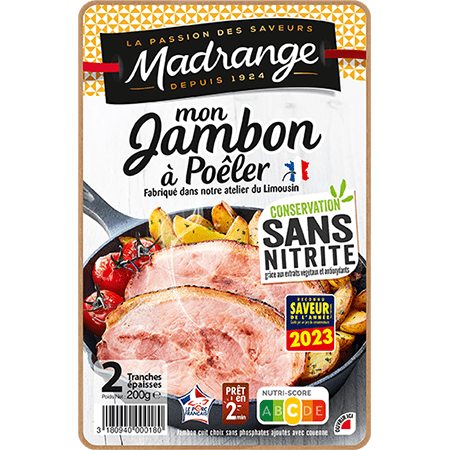 Tranches de jambon à poêler Madrange