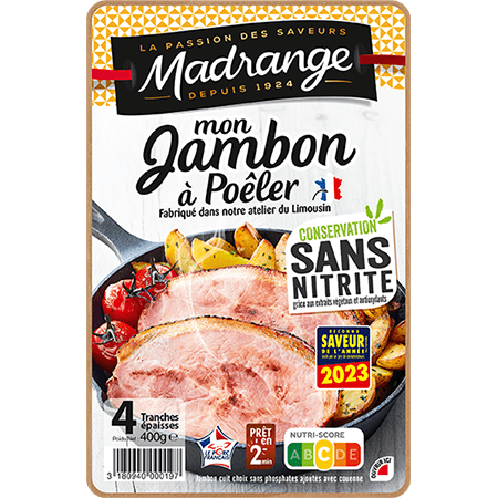 Mon jambon à poêler 4 tranches Madrange