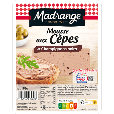 Mousse aux cèpes et champignons noirs
