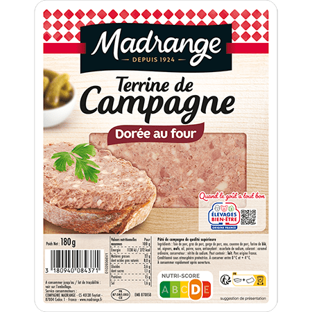 Terrine de campagne dorée au four
