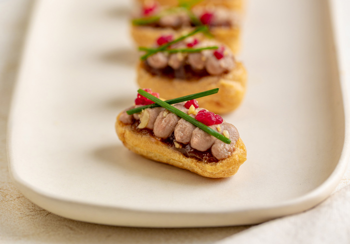 Eclairs à la mousse de canard