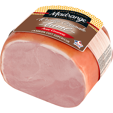 Jambon Cuit Supérieur Recette Originale Fumé avec couenne