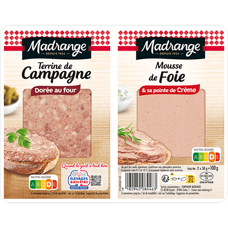 Terrine de campagne dorée au four & mousse de foie et sa pointe de crème