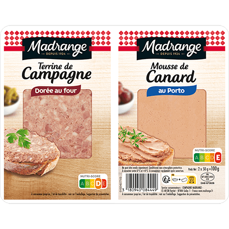 Terrine de campagne dorée au four & mousse de canard au Porto