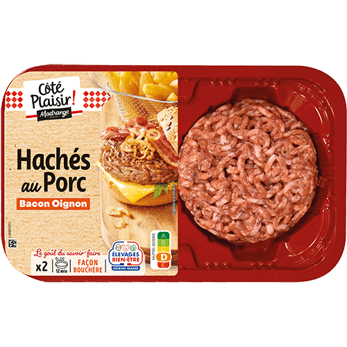 Hachés au porc bacon oignon
