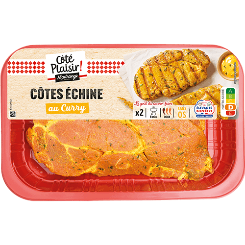 Côtes échine au curry
