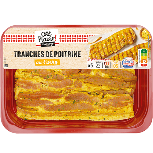 Tranches de poitrine au curry