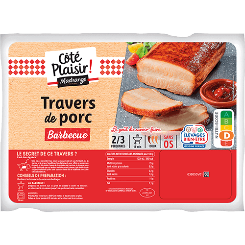 Travers de porc barbecue