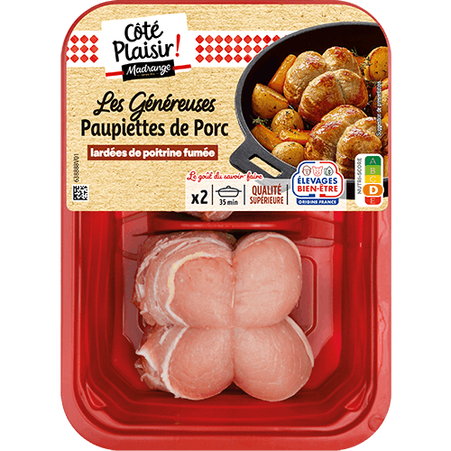 Paupiettes de porc lardées généreuses Madrange