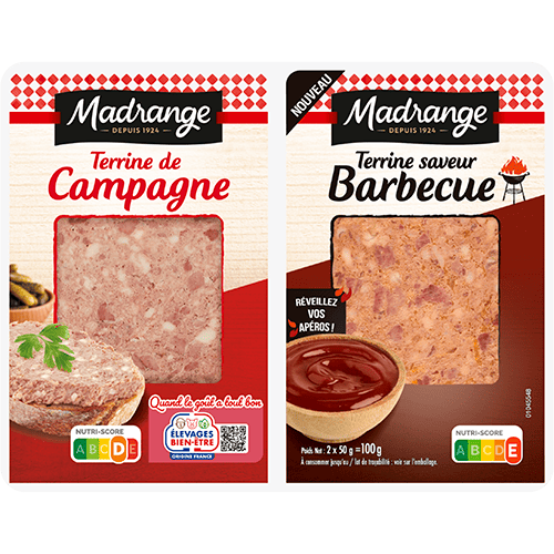 Terrine de campagne & Terrine saveur barbecue