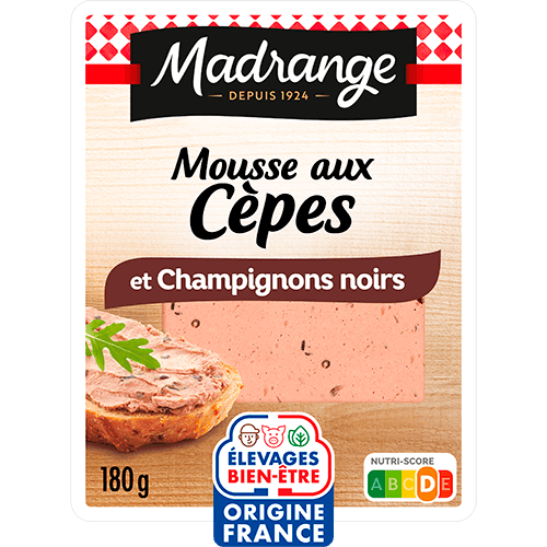 Mousse aux cèpes et champignons noirs