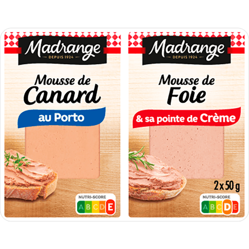 Mousse de canard au porto & mousse de foie et sa pointe de crème