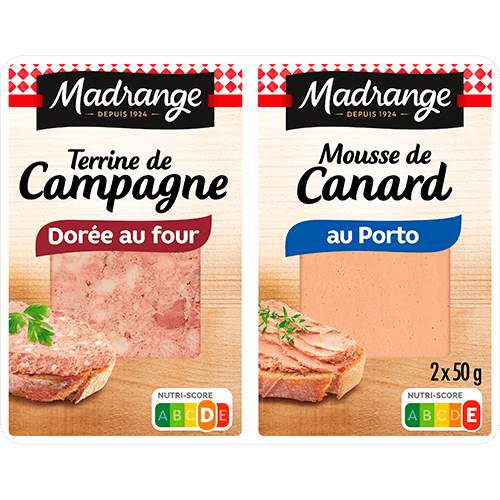 Terrine de campagne dorée au four & mousse de canard au Porto